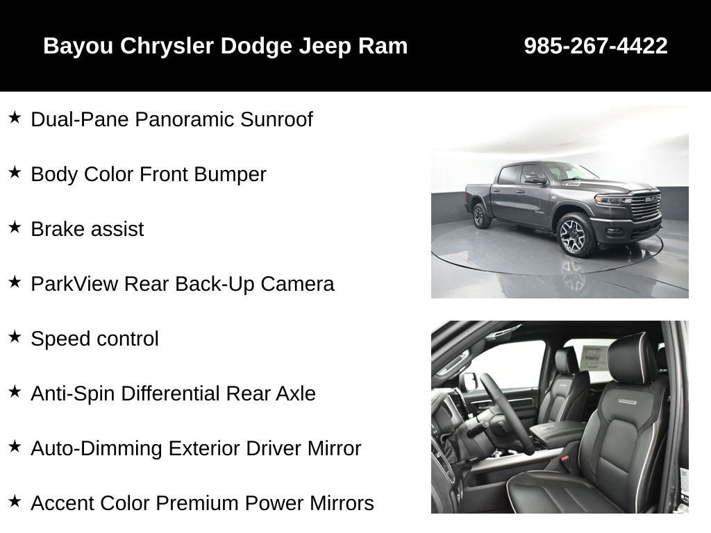 2026 RAM Ram 1500 RAM 1500 LARAMIE CREW CAB 4X4 5'7' BOX