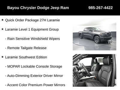 2026 RAM Ram 1500 RAM 1500 LARAMIE CREW CAB 4X4 5'7' BOX