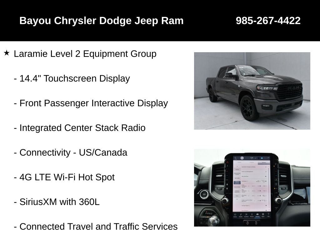 2026 RAM Ram 1500 RAM 1500 LARAMIE CREW CAB 4X4 5'7' BOX