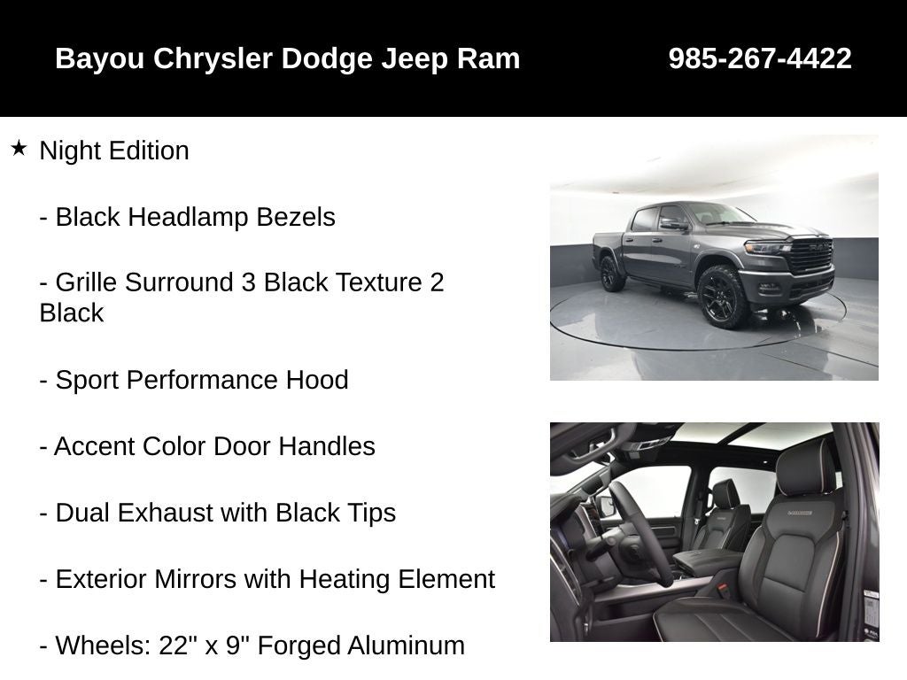 2026 RAM Ram 1500 RAM 1500 LARAMIE CREW CAB 4X4 5'7' BOX