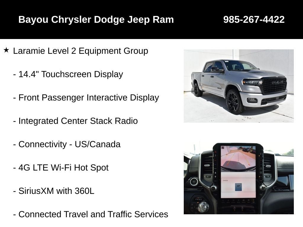 2026 RAM Ram 1500 RAM 1500 LARAMIE CREW CAB 4X4 5'7' BOX
