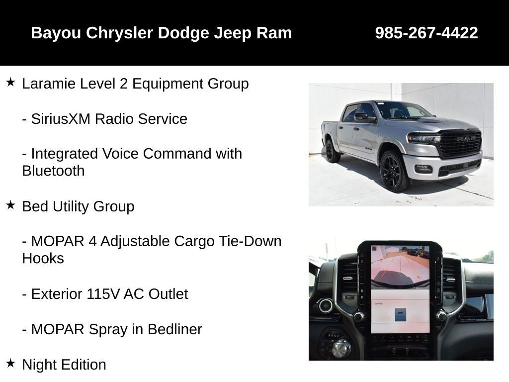 2026 RAM Ram 1500 RAM 1500 LARAMIE CREW CAB 4X4 5'7' BOX