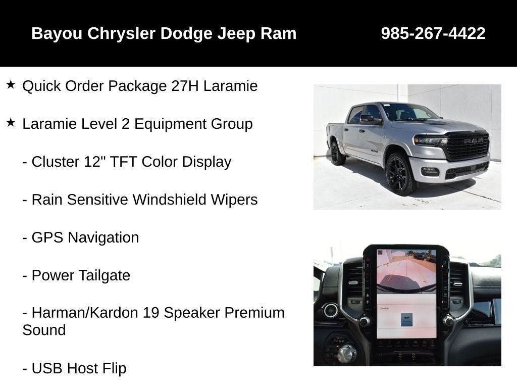 2026 RAM Ram 1500 RAM 1500 LARAMIE CREW CAB 4X4 5'7' BOX