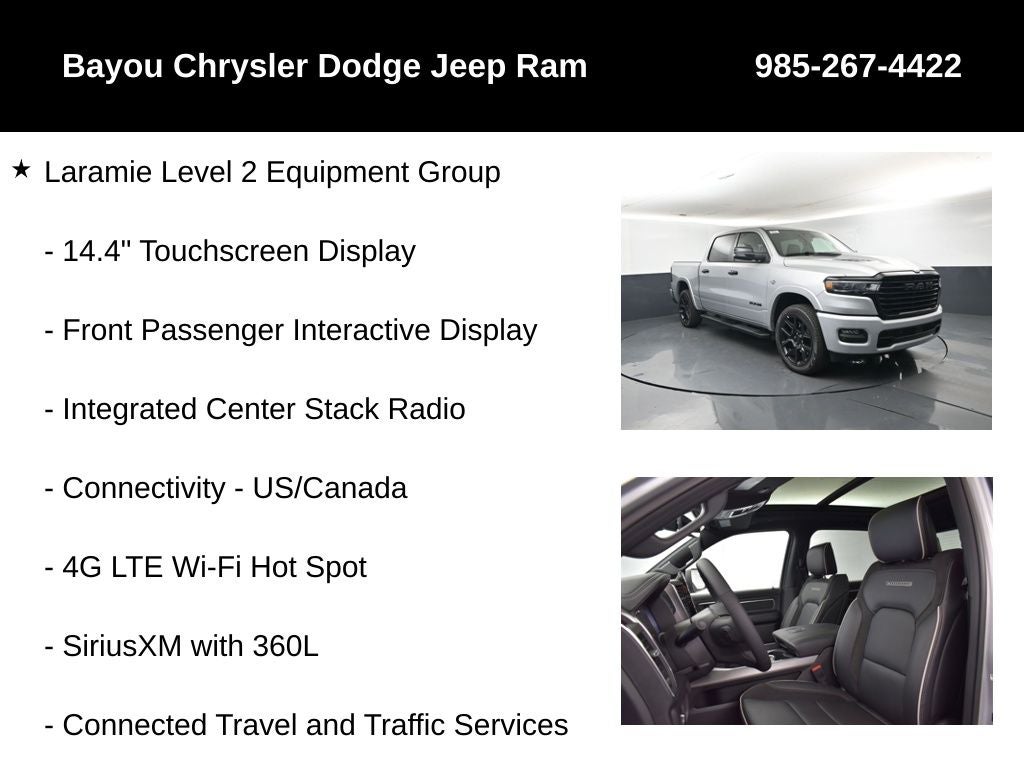 2026 RAM Ram 1500 RAM 1500 LARAMIE CREW CAB 4X4 5'7' BOX
