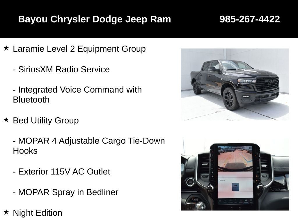 2026 RAM Ram 1500 RAM 1500 LARAMIE CREW CAB 4X4 5'7' BOX