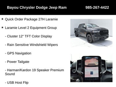 2026 RAM Ram 1500 RAM 1500 LARAMIE CREW CAB 4X4 5'7' BOX