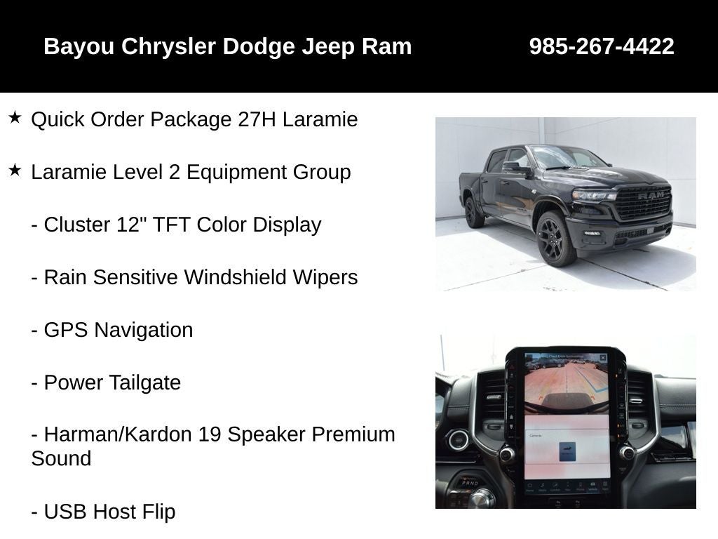 2026 RAM Ram 1500 RAM 1500 LARAMIE CREW CAB 4X4 5'7' BOX