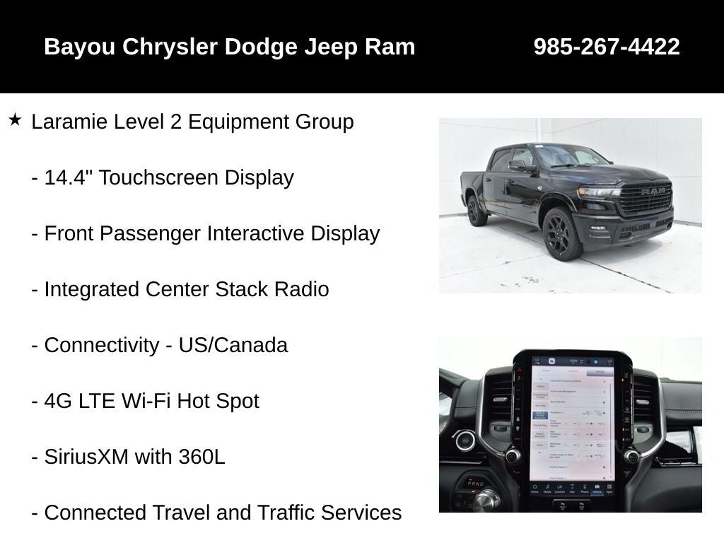 2026 RAM Ram 1500 RAM 1500 LARAMIE CREW CAB 4X4 5'7' BOX
