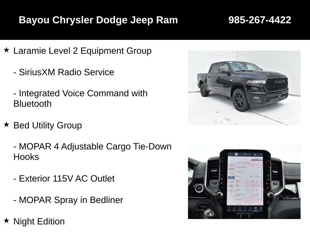 2026 RAM Ram 1500 RAM 1500 LARAMIE CREW CAB 4X4 5'7' BOX