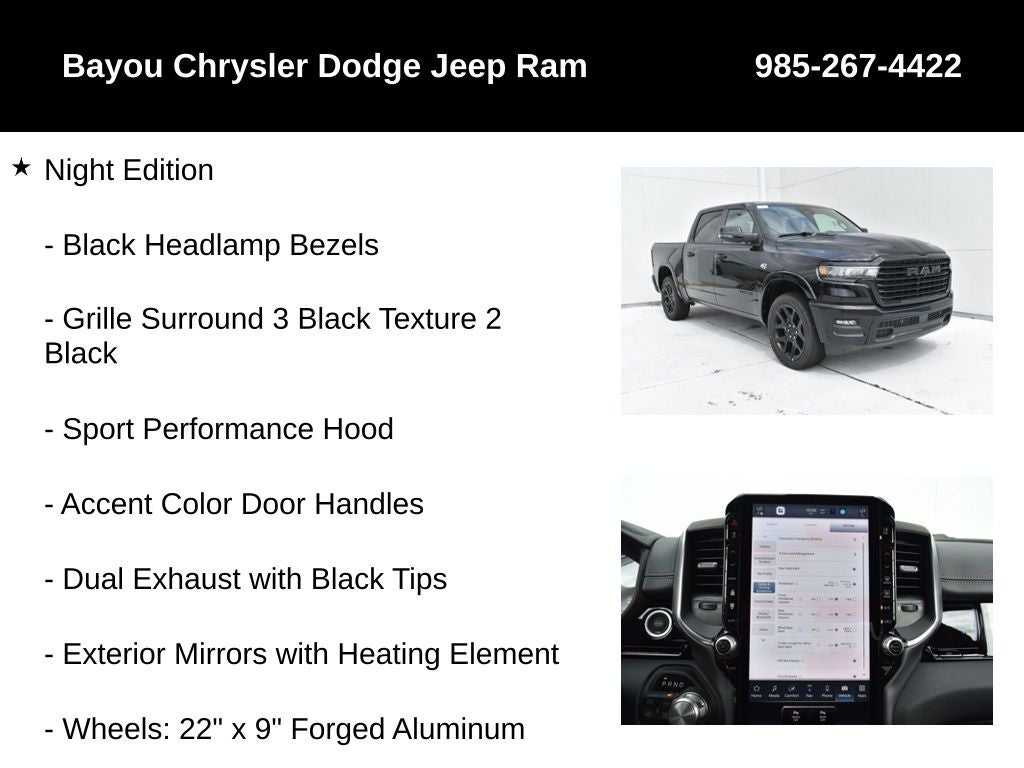 2026 RAM Ram 1500 RAM 1500 LARAMIE CREW CAB 4X4 5'7' BOX