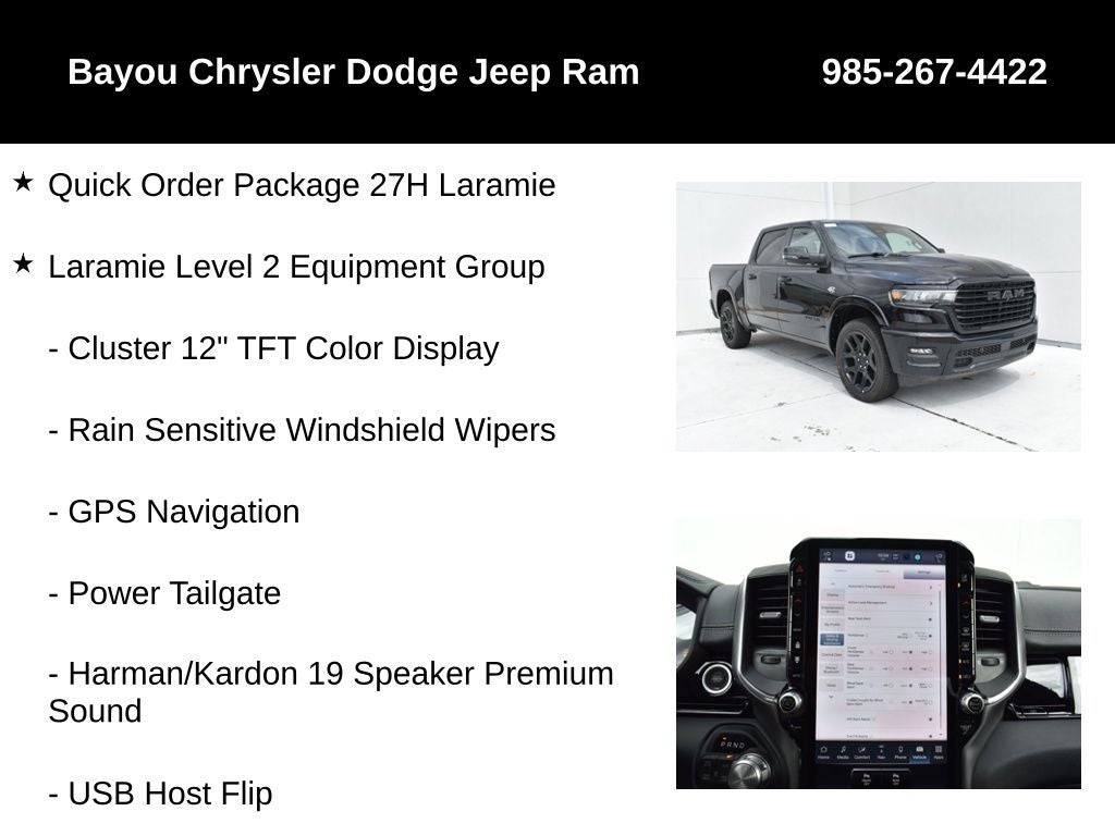 2026 RAM Ram 1500 RAM 1500 LARAMIE CREW CAB 4X4 5'7' BOX