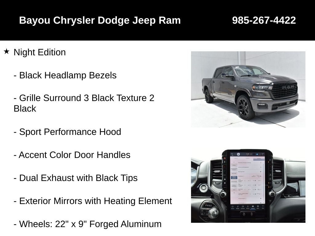2026 RAM Ram 1500 RAM 1500 LARAMIE CREW CAB 4X4 5'7' BOX