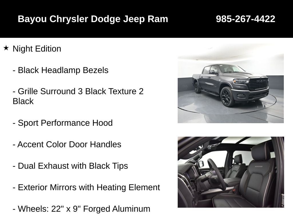 2026 RAM Ram 1500 RAM 1500 LARAMIE CREW CAB 4X4 5'7' BOX