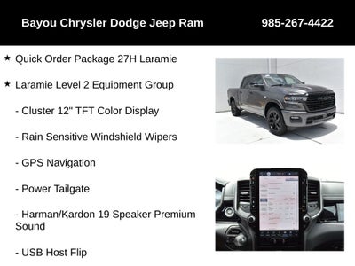 2026 RAM Ram 1500 RAM 1500 LARAMIE CREW CAB 4X4 5'7' BOX