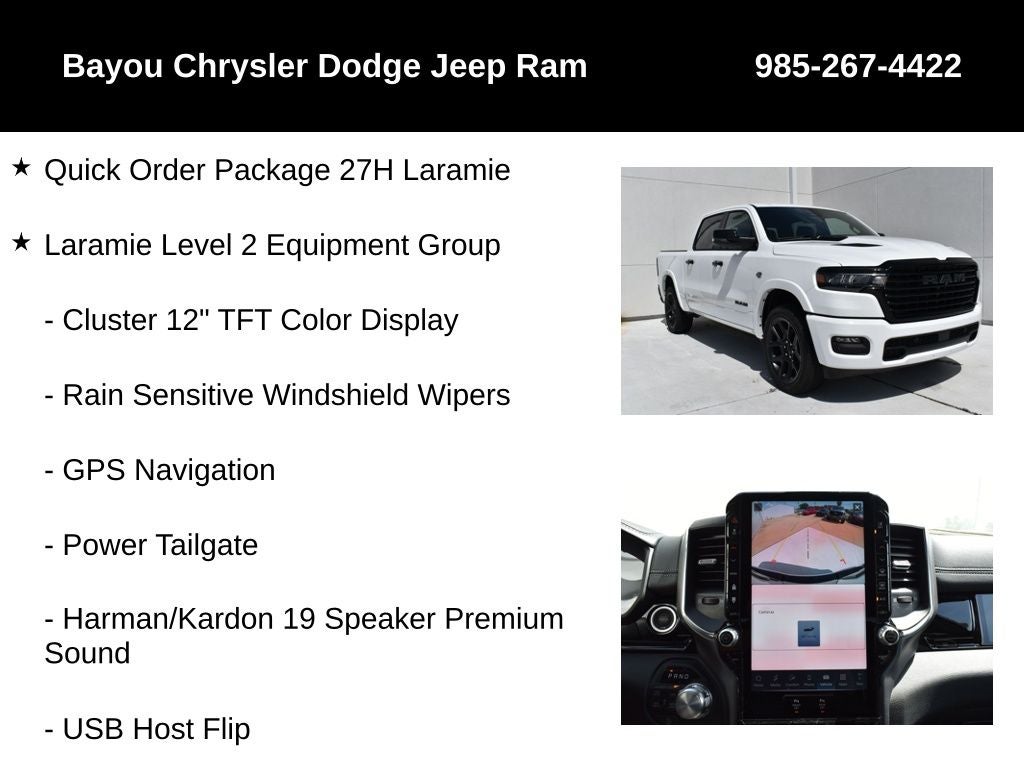 2026 RAM Ram 1500 RAM 1500 LARAMIE CREW CAB 4X4 5'7' BOX