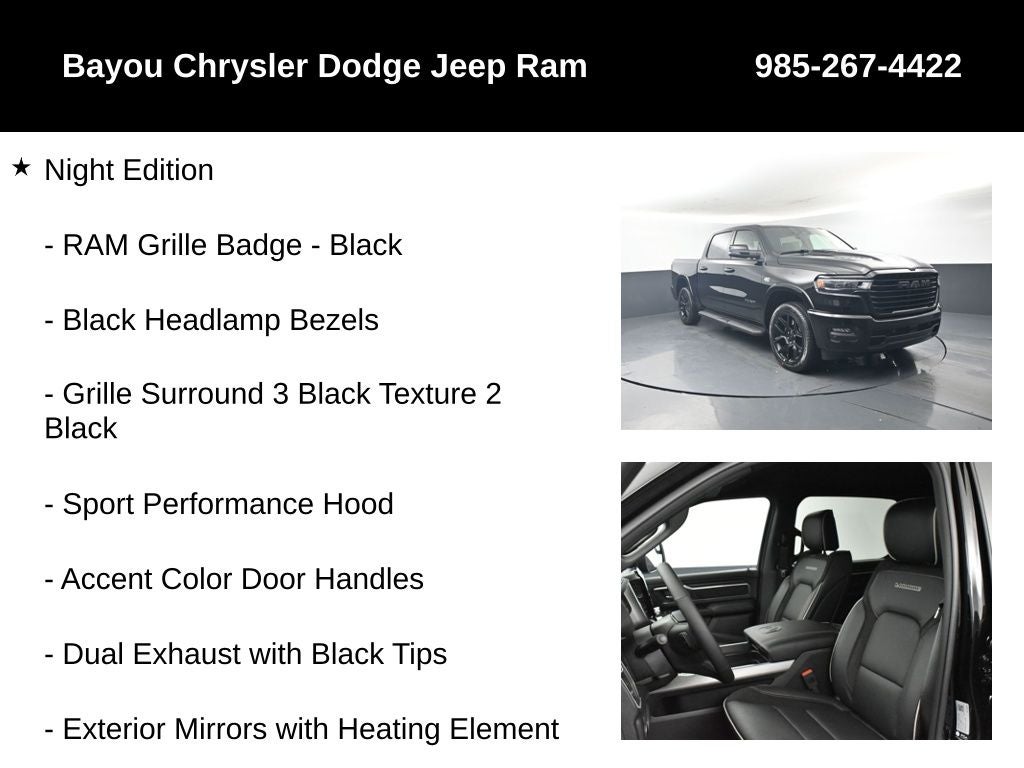 2026 RAM Ram 1500 RAM 1500 LARAMIE CREW CAB 4X4 5'7' BOX