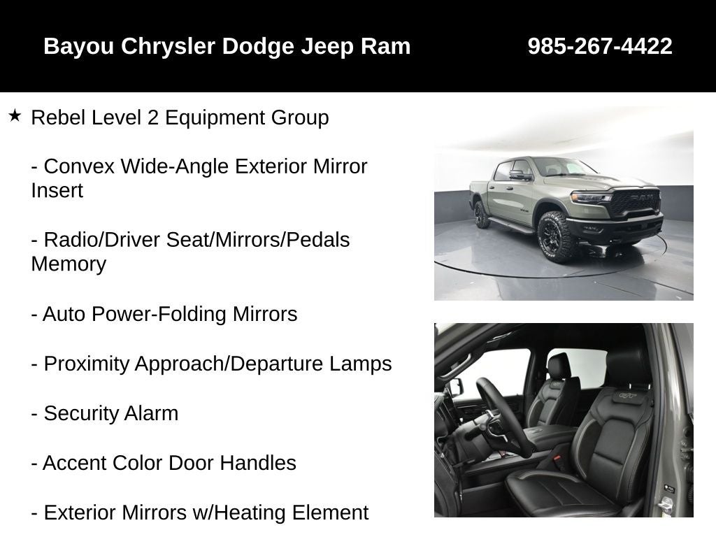 2026 RAM Ram 1500 RAM 1500 REBEL CREW CAB 4X4 5'7' BOX