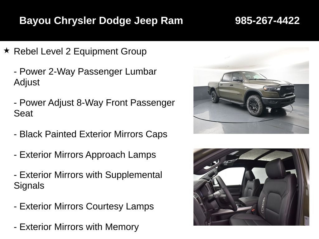 2026 RAM Ram 1500 RAM 1500 REBEL CREW CAB 4X4 5'7' BOX