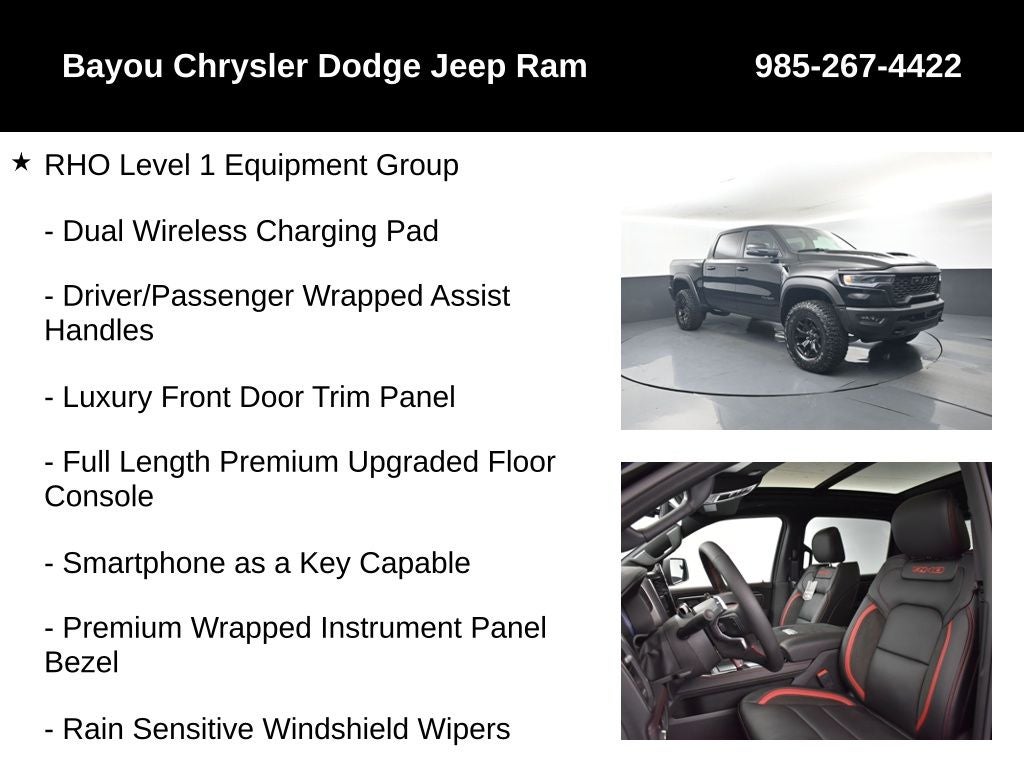 2026 RAM Ram 1500 RAM 1500 RHO CREW CAB 4X4 5'7' BOX