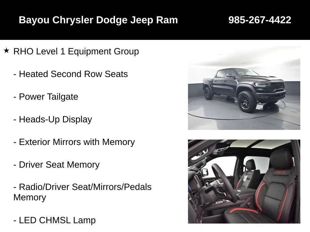 2026 RAM Ram 1500 RAM 1500 RHO CREW CAB 4X4 5'7' BOX