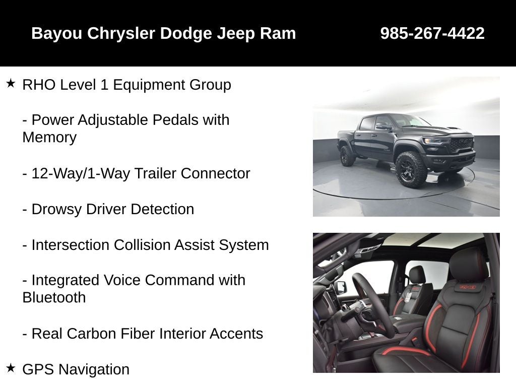 2026 RAM Ram 1500 RAM 1500 RHO CREW CAB 4X4 5'7' BOX