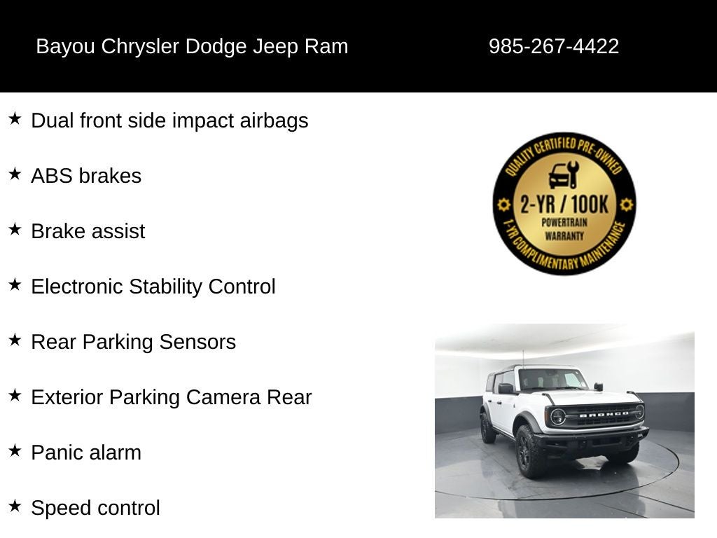 2022 Ford Bronco Black Diamond