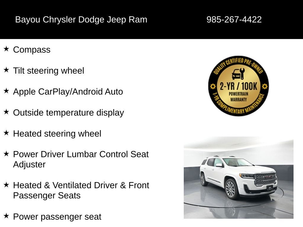 2023 GMC Acadia FWD Denali