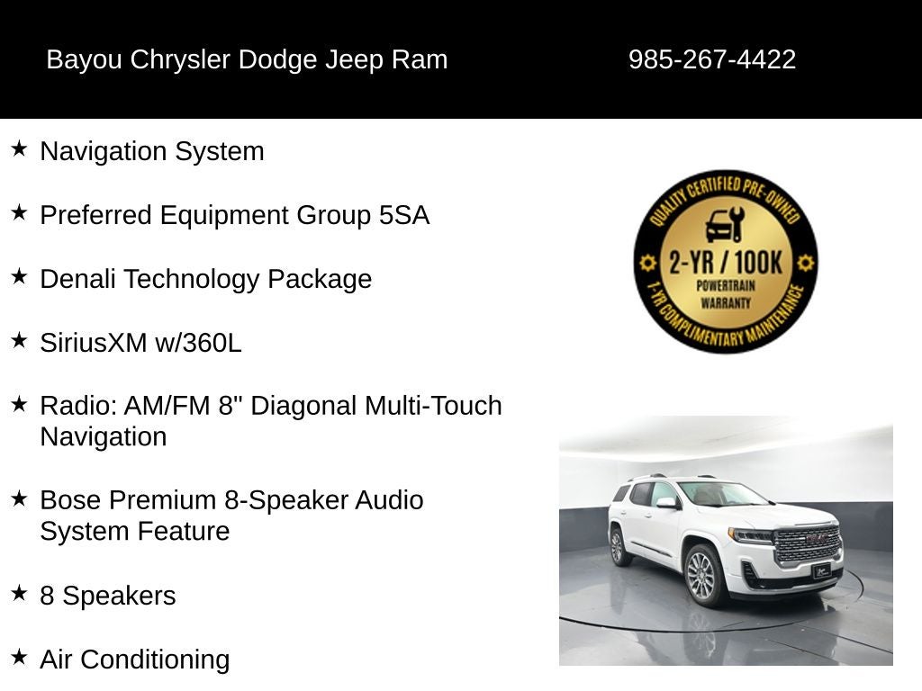 2023 GMC Acadia FWD Denali