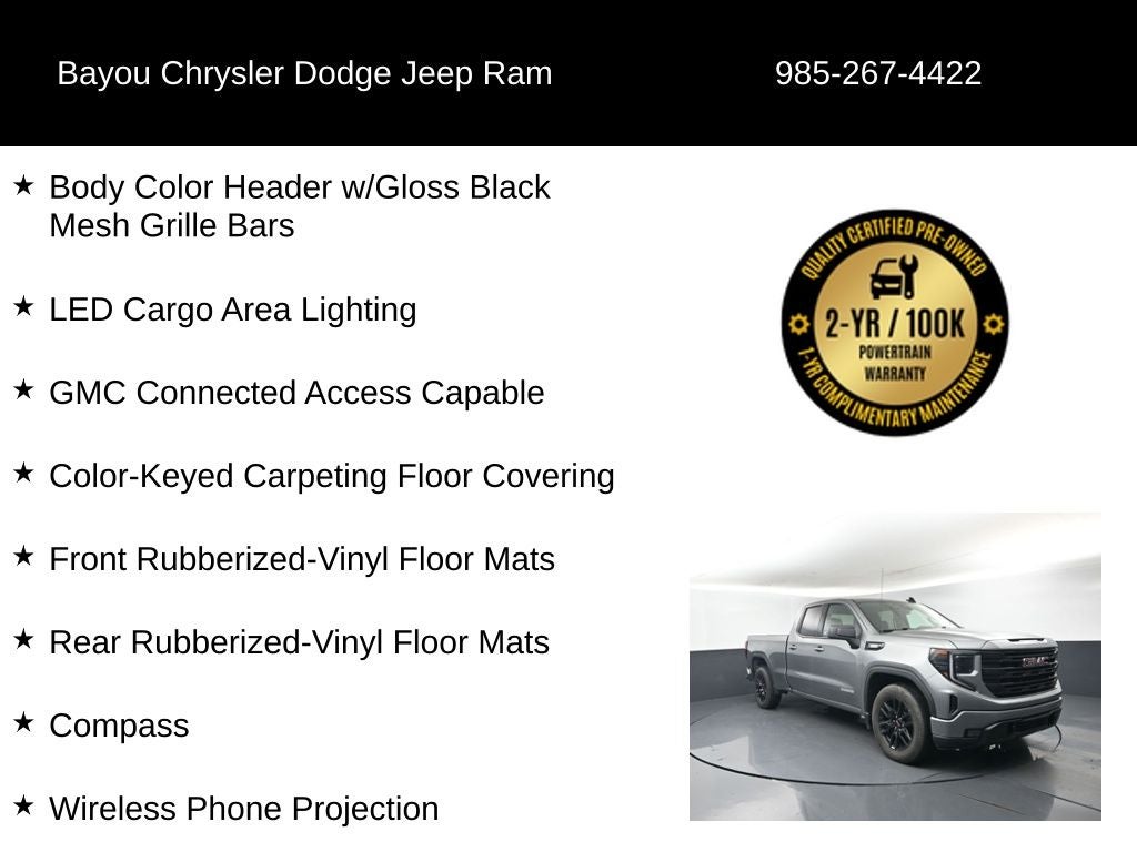 2023 GMC Sierra 1500 2WD Double Cab Standard Box Elevation