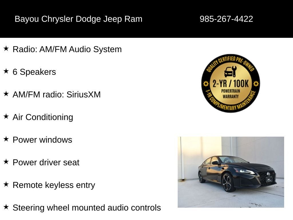 2024 Nissan Altima 2.5 SR