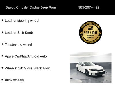 2025 Honda Civic Sport