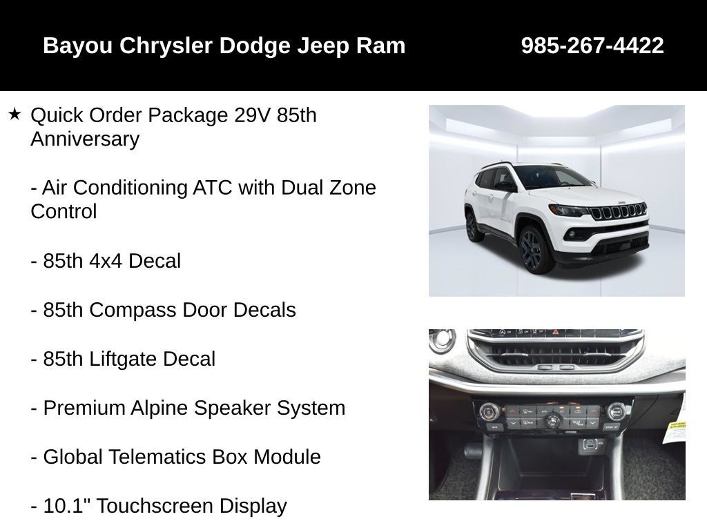 2026 Jeep Compass COMPASS 85TH ANNIVERSARY EDITION 4X4
