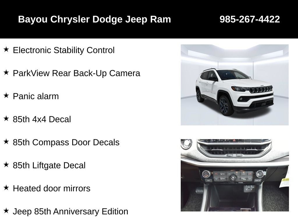 2026 Jeep Compass COMPASS 85TH ANNIVERSARY EDITION 4X4