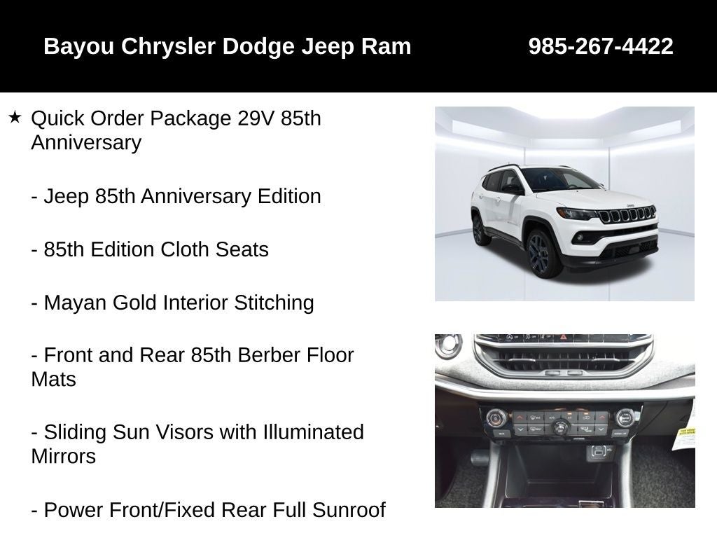 2026 Jeep Compass COMPASS 85TH ANNIVERSARY EDITION 4X4