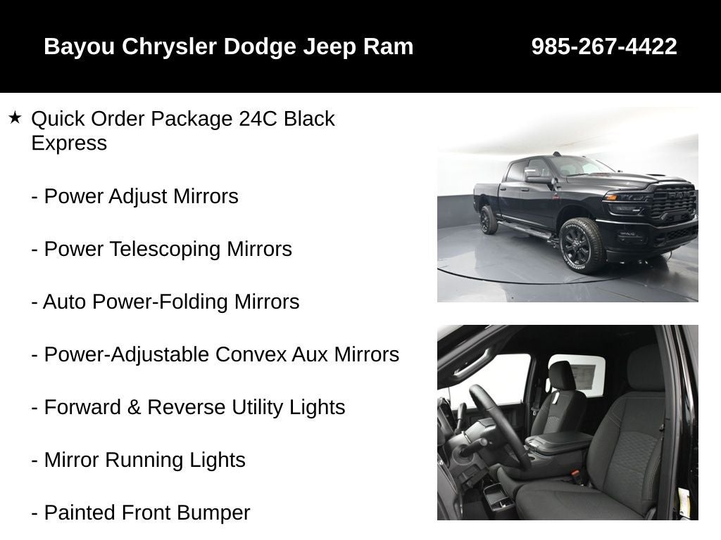 2026 RAM Ram 2500 RAM 2500 BLACK EXPRESS CREW CAB 4X4 6'4' BOX