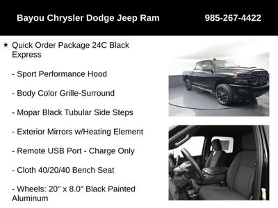 2026 RAM Ram 2500 RAM 2500 BLACK EXPRESS CREW CAB 4X4 6'4' BOX