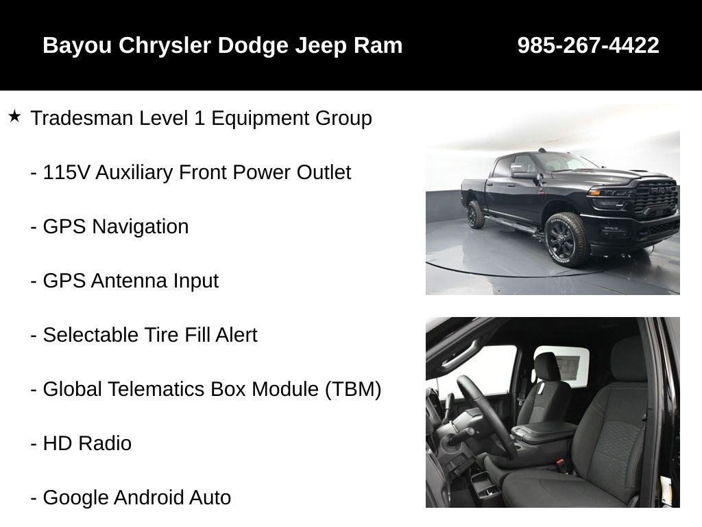 2026 RAM Ram 2500 RAM 2500 BLACK EXPRESS CREW CAB 4X4 6'4' BOX