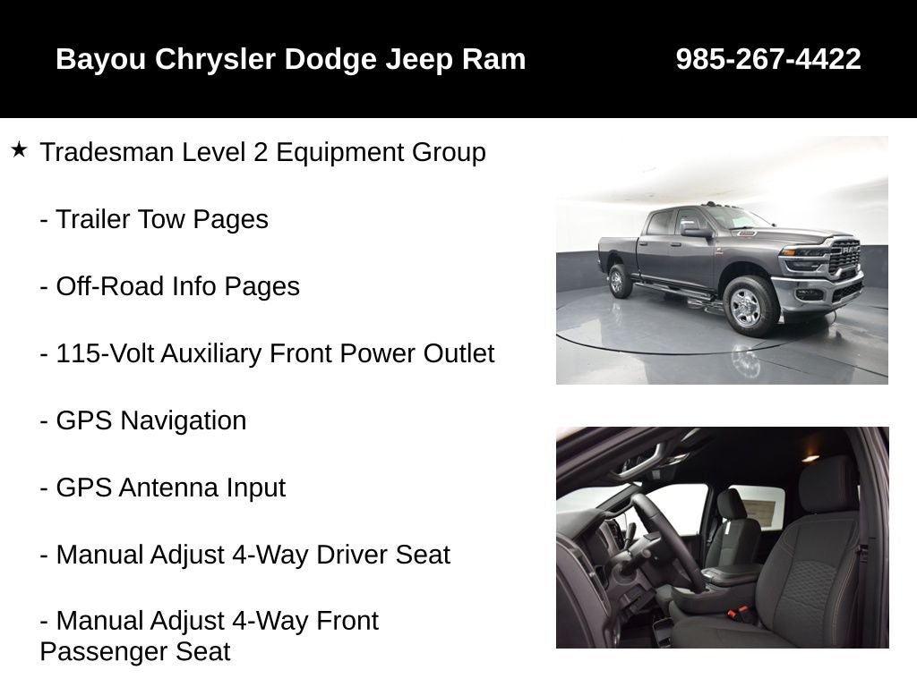 2026 RAM Ram 2500 RAM 2500 TRADESMAN CREW CAB 4X4 6'4' BOX
