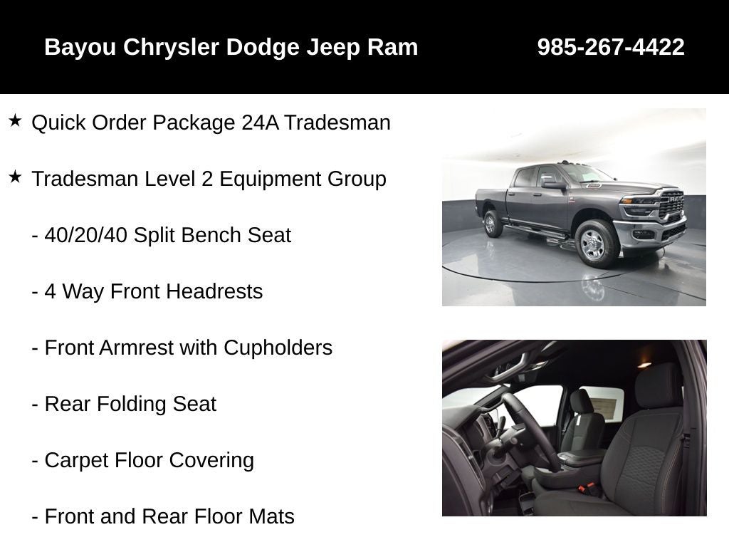 2026 RAM Ram 2500 RAM 2500 TRADESMAN CREW CAB 4X4 6'4' BOX