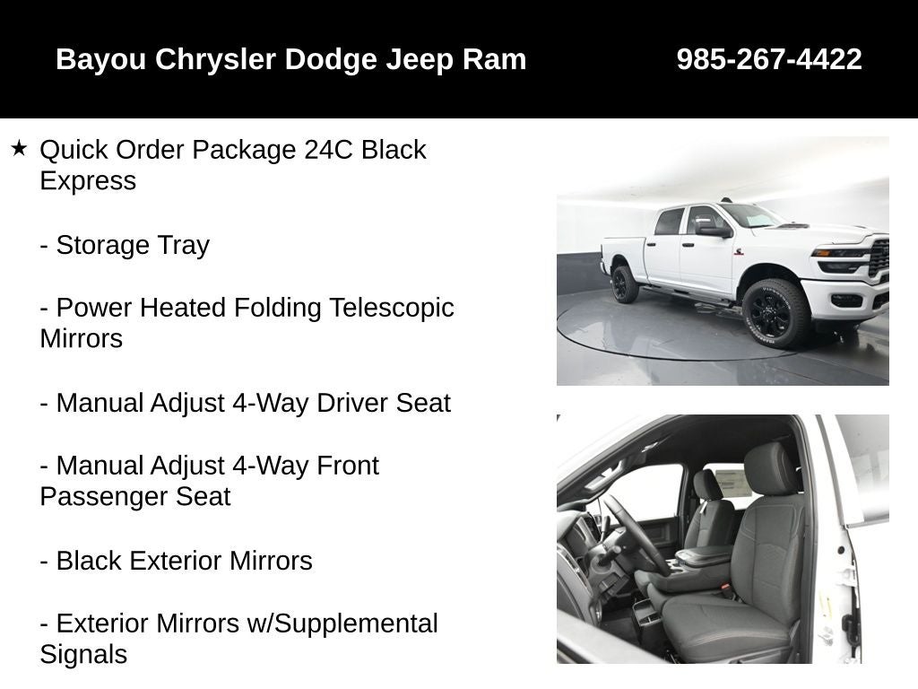 2026 RAM Ram 2500 RAM 2500 BLACK EXPRESS CREW CAB 4X4 6'4' BOX