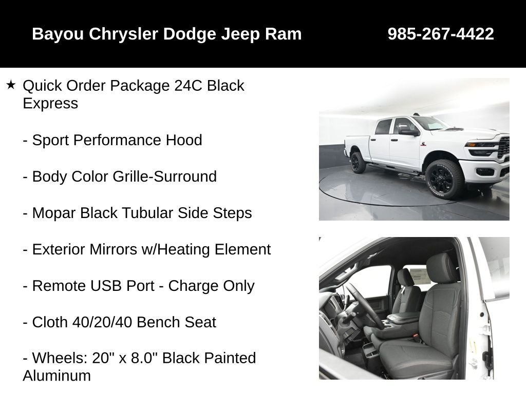 2026 RAM Ram 2500 RAM 2500 BLACK EXPRESS CREW CAB 4X4 6'4' BOX