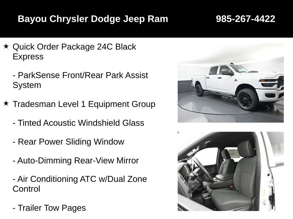 2026 RAM Ram 2500 RAM 2500 BLACK EXPRESS CREW CAB 4X4 6'4' BOX