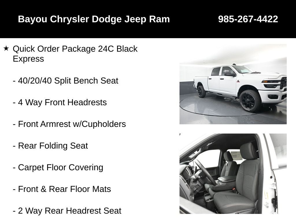 2026 RAM Ram 2500 RAM 2500 BLACK EXPRESS CREW CAB 4X4 6'4' BOX
