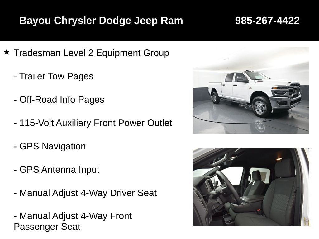 2026 RAM Ram 2500 RAM 2500 TRADESMAN CREW CAB 4X4 6'4' BOX