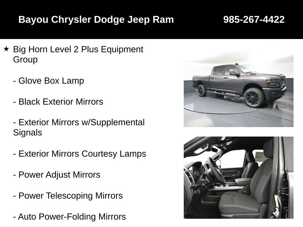 2025 RAM Ram 2500 RAM 2500 BIG HORN CREW CAB 4X4 6'4' BOX