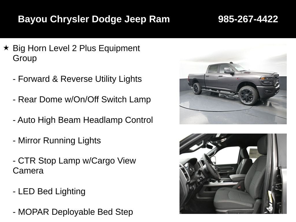 2025 RAM Ram 2500 RAM 2500 BIG HORN CREW CAB 4X4 6'4' BOX