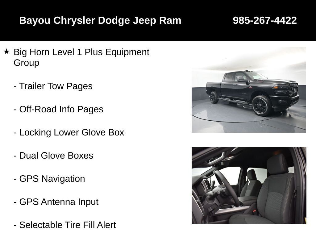 2026 RAM Ram 2500 RAM 2500 BIG HORN CREW CAB 4X4 6'4' BOX
