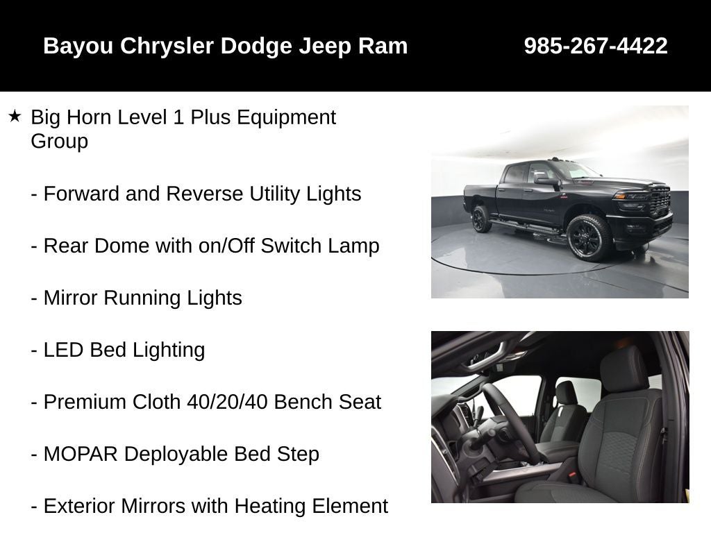 2026 RAM Ram 2500 RAM 2500 BIG HORN CREW CAB 4X4 6'4' BOX