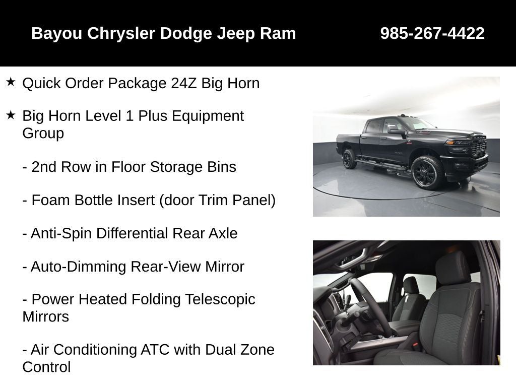 2026 RAM Ram 2500 RAM 2500 BIG HORN CREW CAB 4X4 6'4' BOX