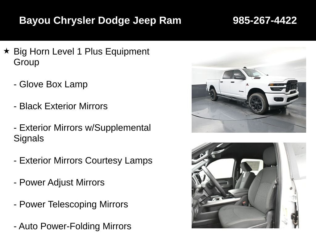 2025 RAM Ram 2500 RAM 2500 BIG HORN CREW CAB 4X4 6'4' BOX